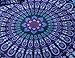 MEILA Duvet Cover Set Luxury Soft Microfiber Bedding Sets Bohemian Mandala Pattern Bedclothes, Twin(68inx 86in), 4 Pieces (1 Duvet Cover+ 2 Pillowcase+ 1 Throw Pillow Case)