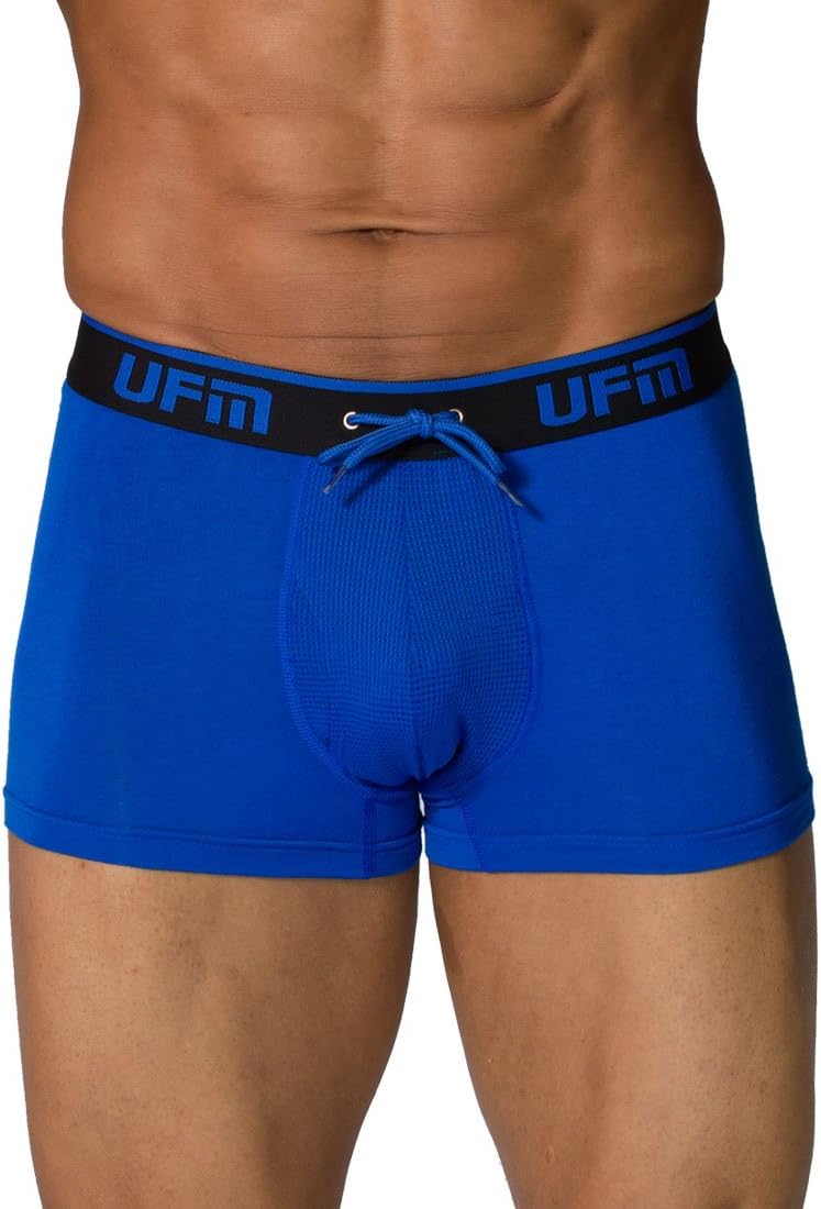 UFM 3” Bamboo Trunk Briefs Adjustable Pouch Underwear Athletic Everyday Use