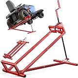 VOUNOT Ride on Mower Jack Lift Telescopic 400kg Red Garden Tractor Lift