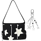 Sunnymove 1 Set Star Crossbody Bag Women Corduroy Y2k Tote Bag Aesthetic Messenger Bags Cute Shoulder Bags Y2k