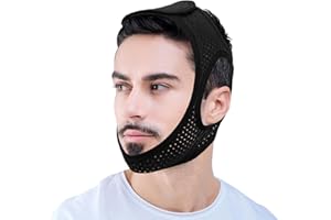 YONGSENINA Chin Strap for Sleeping, Anti Snoring Devices, Effective Anti Snoring Chin Strap, Snoring Relief Chin Strap, Comfortable Airflow Jaw Strap for Sleep Apnea for Men or Women, Sleep Apnea Devices
