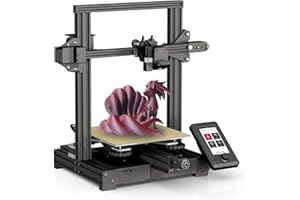 Voxelab 3D Printer Aquila S3, 200mm/s High Speed Printing with 25-point Intelligent Leveling, All-Metal Dual-Gear Direct Drive Extruder with 300℃ High-Temp Hardened Nozzle, Print Size 220*220*240mm