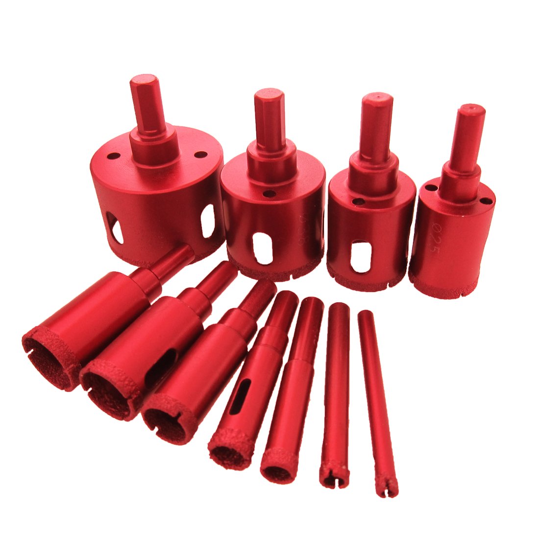 Meccion Diamond Drill Bit Kit Brazed Heavy Duty Hole Saw Set Extractor