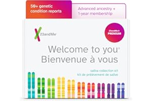 23andMe+ Premium Advanced Ancestry & Health - DNA Test Kit, Personal Genetic Insights, Plus 1-Year Access to Exclusive Health