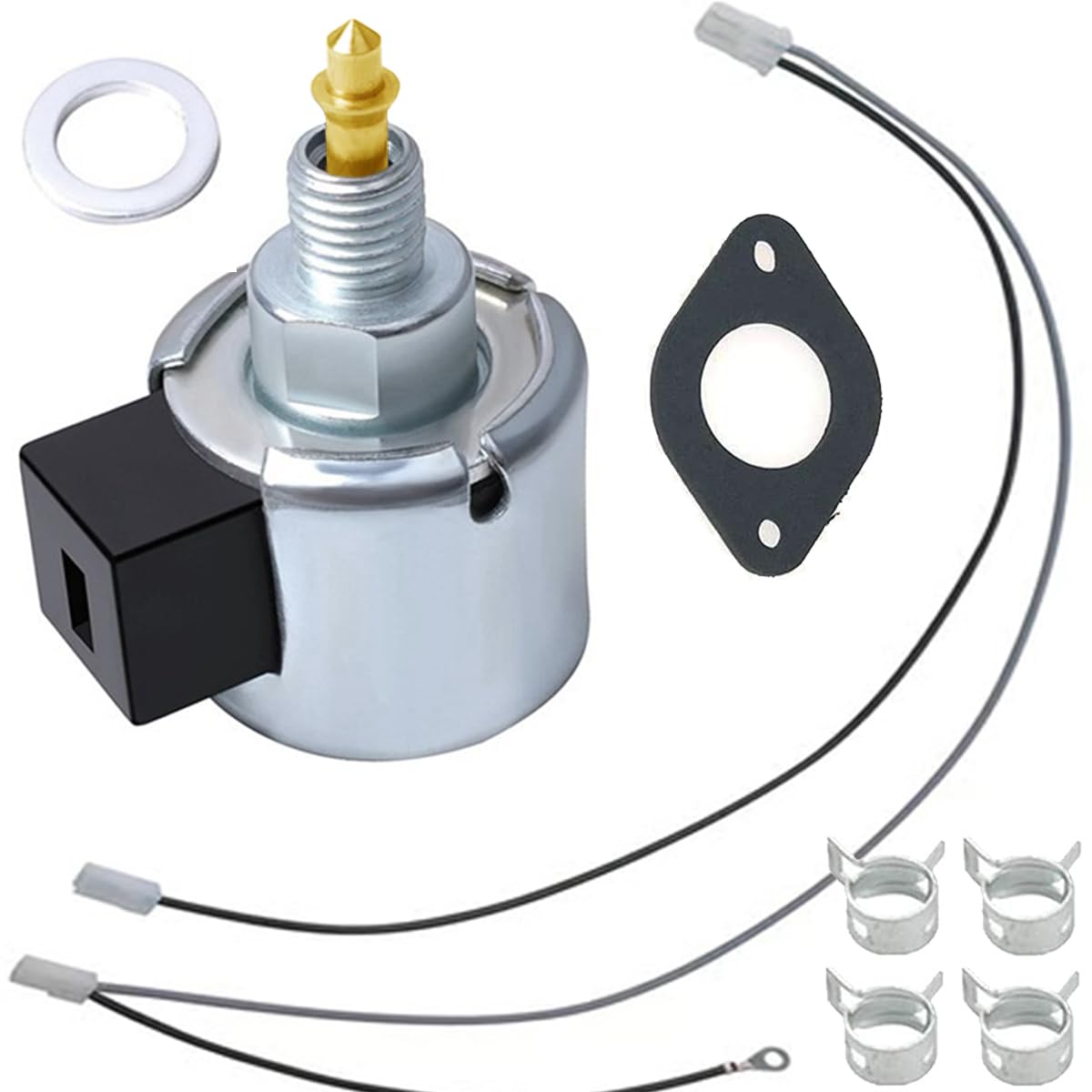 Qiuwanzia 846639 Fuel Shut-Off Solenoid for Briggs Stratton Lawn Garden equipment engine Compatible with 33R877-0032-G1 31R907-0062-G1 33R777-0009-G1 33S877-0015-G1 31R907-0018-G1 33S877-0014-G1