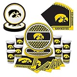 Iowa Hawkeyes Party Pack with Plates, Napkins, Cups (Serves 8)