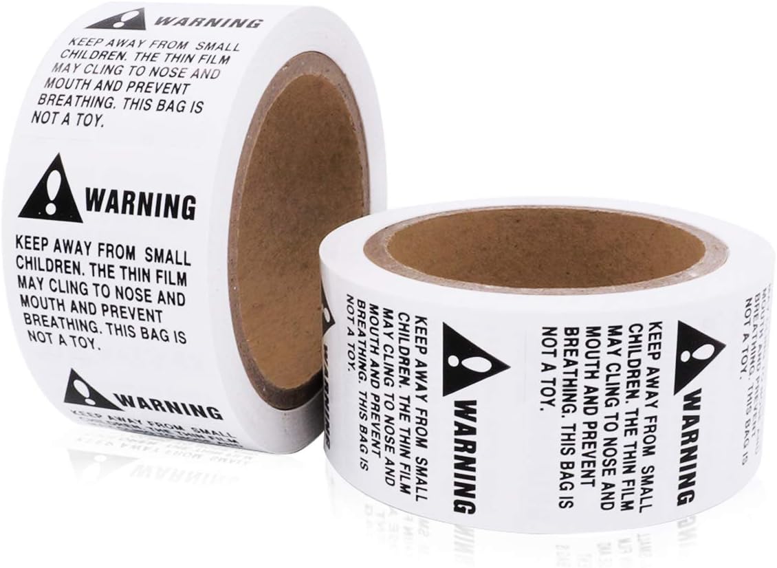 iMlabeller Suffocation Label Warning Sticker Work with