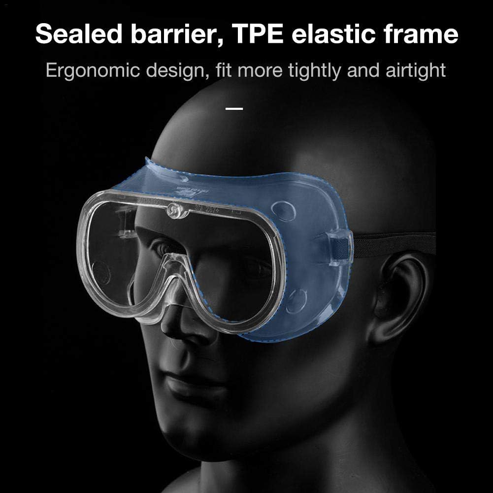 VERLOCO Anti Fog Safety Goggles - Universal Safety Glasses for Men & Women, Adjustable Arms, Scratch resistant, Eye Impacted Sealed Protective for DIY, Lab, Welding, Grinding, Cycling