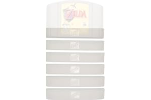 GLOBAL GAME GEAR GGG0030 Video Game Cartridge Dust Cover 6 Pack: for Nintendo 64 Games (N64 Cart Protector Sleeve Cover or Case)