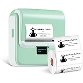 ORGSTA Label Maker with Tape, T003 Thermal Label Maker, 3.15 Inch Bluetooth Label Printer Compatible with Phone & PC, Sticker Printer Barcode Thermal Maker for Small Business, Home, School