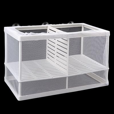 IRYNA Fish Breeding Box with Suction Cups 26x15x15cm Large Hatchery Net