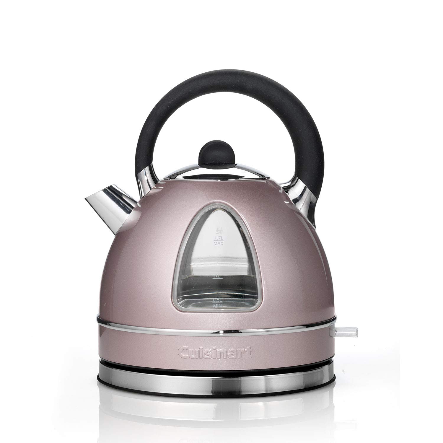 Cuisinart Traditional style Electric kettle Fast boil, cordless, quiet, easy pour Easy clean, removable limescale filter 1.7L capacity 3kW Matching toaster available Vintage Rose