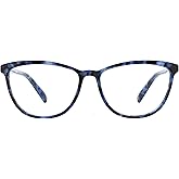 Peepers by PeeperSpecs Women's Bengal Cat-Eye Blue Light Blocking Reading Glasses, Green Tortoise