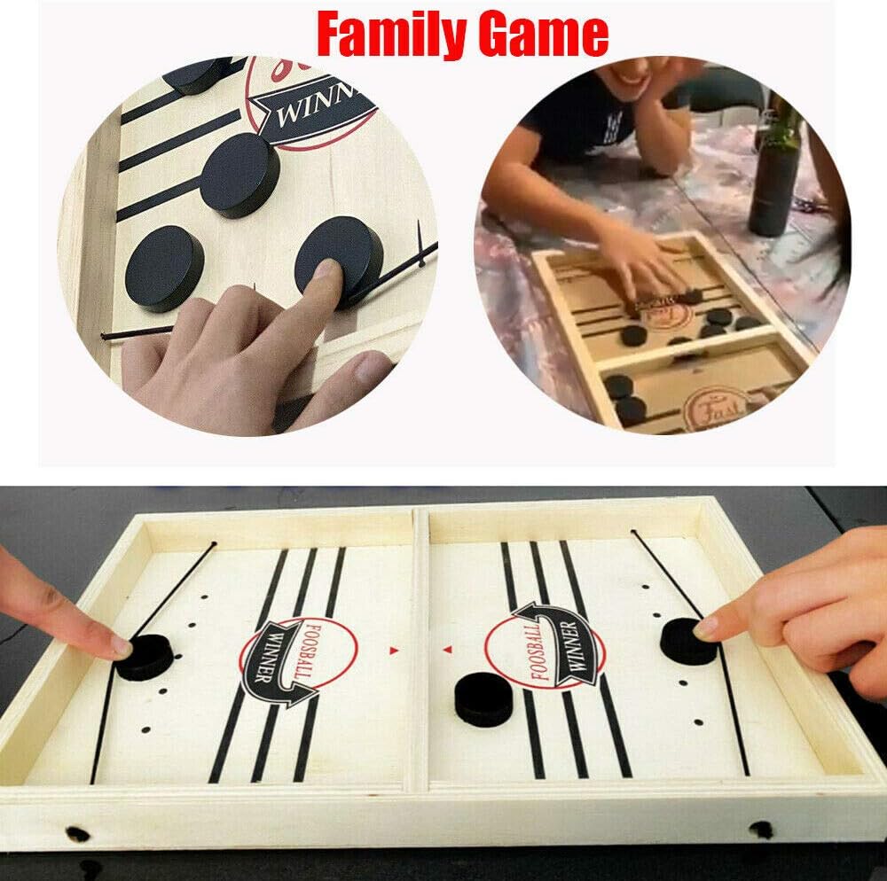 Ezreal Fast Sling Puck Game Paced SlingPuck Winner Board Family Games Toys Juego Child, Portable Board Games for Kids & Family (1 PCS)
