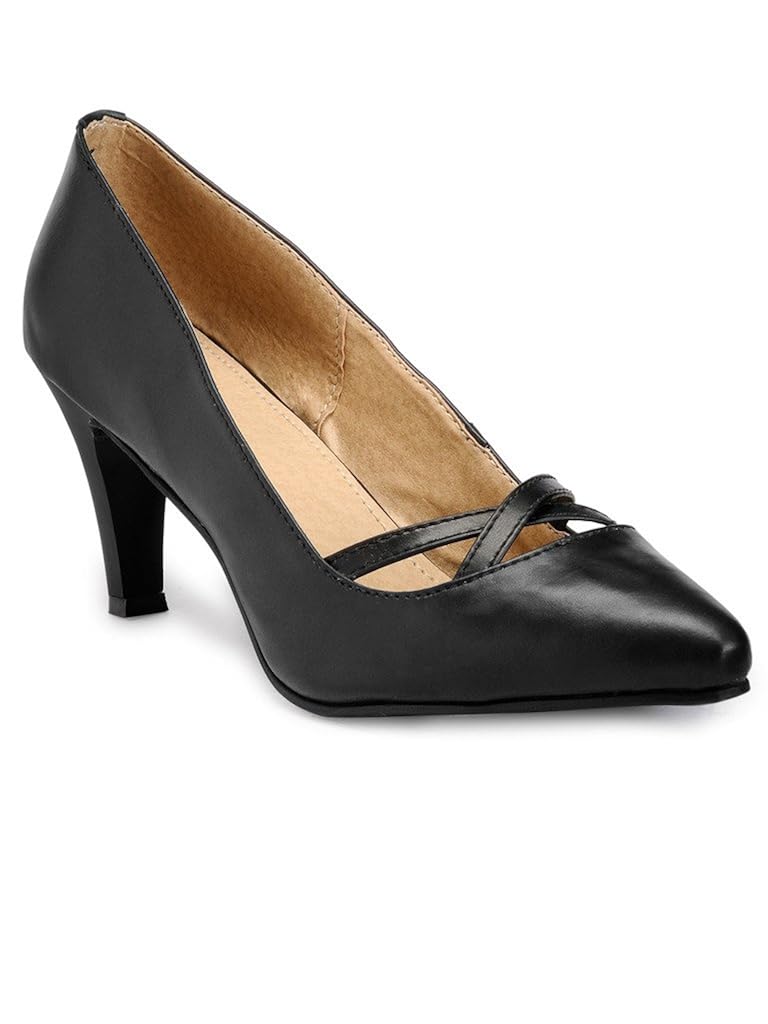 marc loire women's black slip on pumps