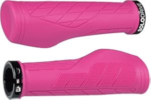 SOLODRIVE Ergonomic Design Mountain Bike Grips, Comfortable Bicycle Handlebar Grips, Single Lock-on and Non-Slip MTB Handle, Fit MTB, E-Bike, Hybrid, Scooter
