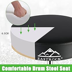 EASTROCK Drum Throne,Padded Drum Seat Drumming