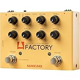 SONICAKE Acoustic Guitar Effects Pedal with Analog Preamp and Digital Reverb Acoustic Instruments with XLR Output - A Factory
