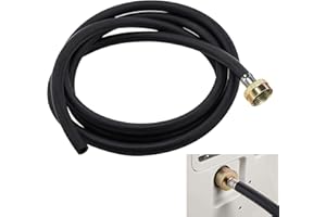 Succulentlovers 6Ft Dehumidifier Drain Hose - 3/4" FHT Dehumidifier Hose with Premium Brass Connectors Thickened Rubber Drain Hose for Most of Dehumidifiers