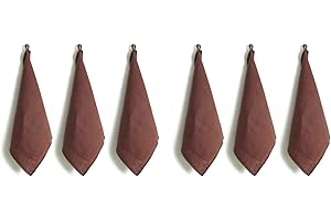 L Linen World Linen Kitchen Towels 14 x 28 Inch,100% Linen Decorative Tea/Kitchen Towels Set of 6,Stone Washed European Flax Linen Dish Towels,Coco