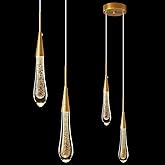 LMQNINE Pendant Lights Kitchen Light Fixtures Dimmable LED Modern Gold Pendant Light Mini Teardrop Crystal Pendant Lighting f