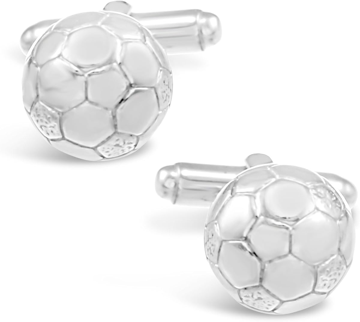 Gemelos de plata de ley con diseño de balón de fútbol, regalo para ...