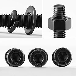BNUOK (60 Sets) M5 x 8mm Hex Socket Head Cap Screws