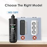 Waterdrop WD-10PP Under Sink Water Filter Replacement for TSA TSB 3-Stage view 2