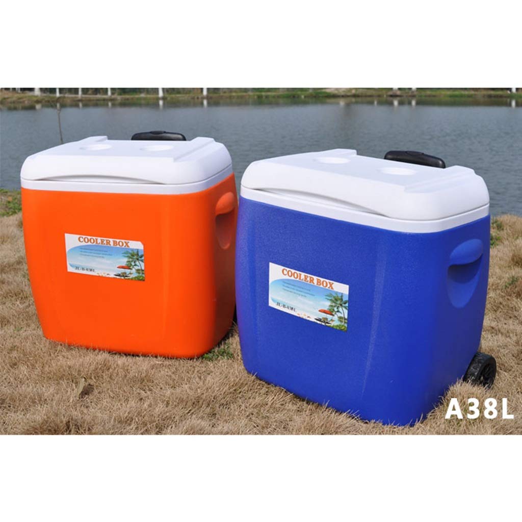 色 サイズ 48 30 46m 動かされたより涼しい箱 家族のフリーザーのテイクアウト公園を運ぶこと容易移動可能屋外のピクニック車の負荷釣旅行絶縁材箱 さいず 48 30 46m Orange B07q6chzk8 Orange クーラーボックスアクセサリー 経典