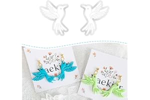 XAEKICR Hummingbird Polymer Clay Cutters for Earrings, 2PCS Clay Earring Cutters, Clay Tools and Molds for Jewelry DIY Making