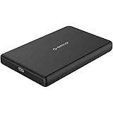 ORICO 2.5 External Hard Drive Enclosure, SATA III to USB Type C for HDD/SSD, Tool Free Installation, [Supports UASP] - Black