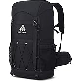 Bseash 40L Waterproof Hiking Backpack with Rain Cover, Outdoor Sport Travel Bag Daypack for Camping Climbing Cycling Skiing (Black)