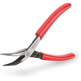 TEKTON Mini Pince Coudée à Long Bec 45° PMN11301 - Précision Et Confort