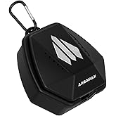 ARGOMAX Sports Lip Guard Case with Clip, Specializing Storage of Mouthguards with Lip Protection. Compatible with Various Brands of Football Lip Guard, Black+White.