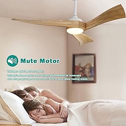 Sofucor 52 inch Ceiling Fans with Lights, Solid