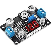 DROK Buck Converter 24v to 5v, DC 4-32V to 1.25-30V 3A Adjustable Step Down Module, LM2596 Voltage Regulator Board, 12V to 5 