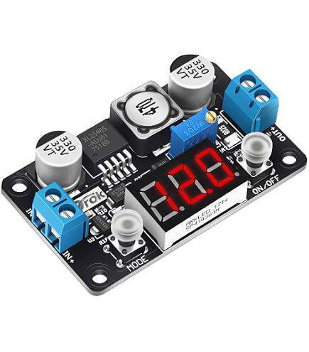 MakerHawk 1430W DC Buck Converter 6-75V To 0-65V 22A – Adjustable Voltage Regulator With Fan & LCD
