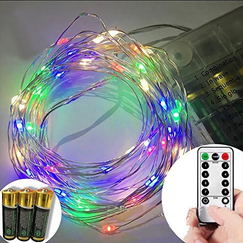 WOPRO LED String Lights, 33ft 100 LED Waterproof Decorative Lights Dimmable with Remote Control for Indoor and Outdoor, Bedroom, Patio, Garden, Wedding, Parties, UL Listed (Multi Color)