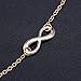 ISHOW Sexy Women Infinity Charm Gold Tone Chain Barefoot Anklet Bracelet Foot Chain Jewelry