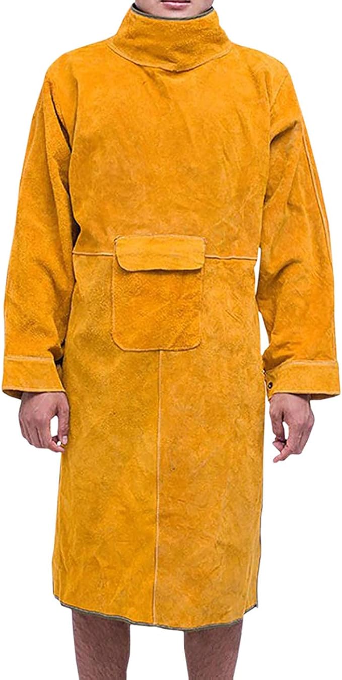 Feynman Welding Apron Leather Welders Apron FlameResistant Welding