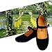 Women's Cotton Mary Jane Shoes Ballerina Ballet Flats Yoga Exercise Shoes (9)