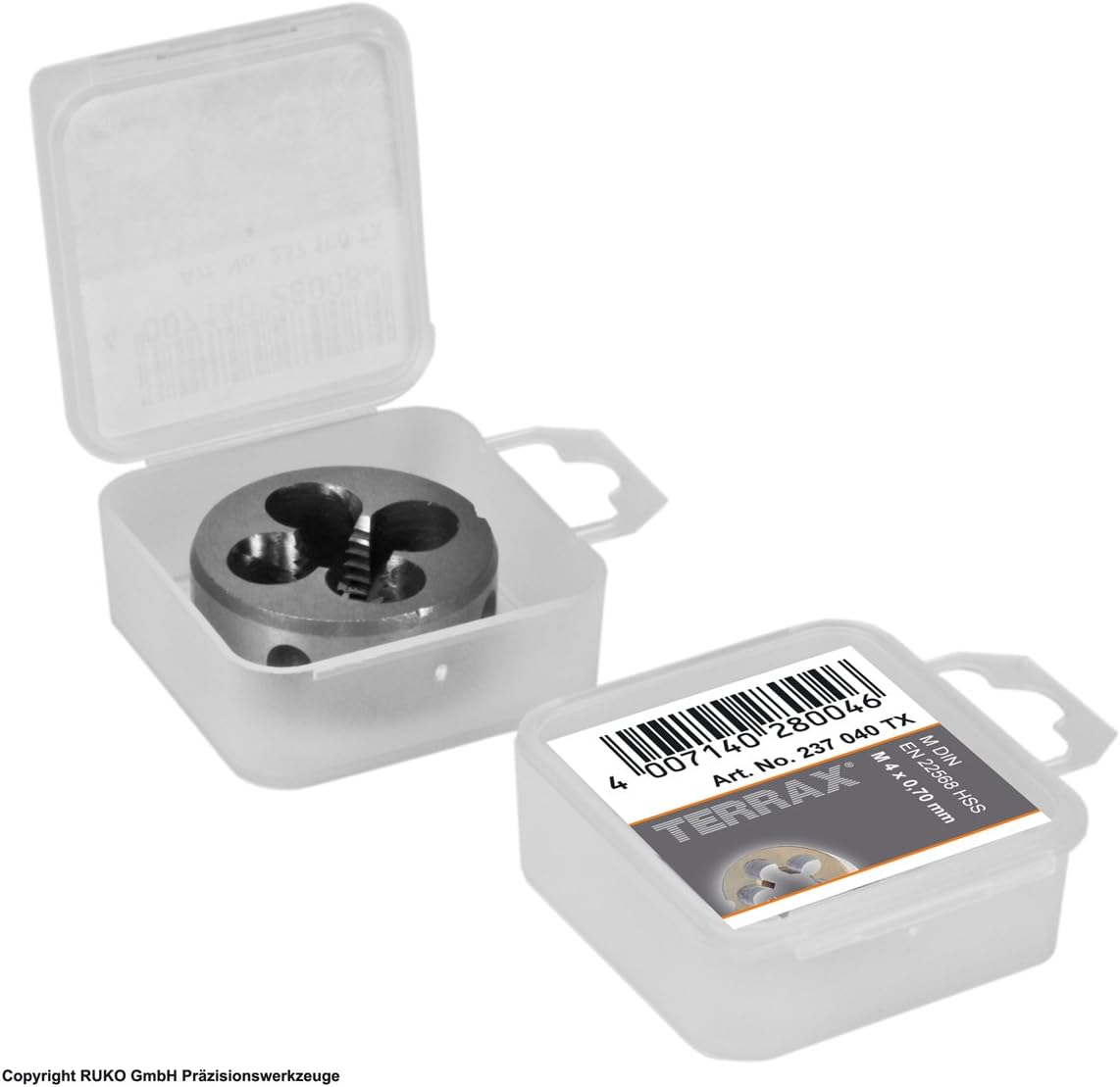 Ruko Terrax Die DIN 22568 Ground M4, M4 pitch 0.70mm - Image 3