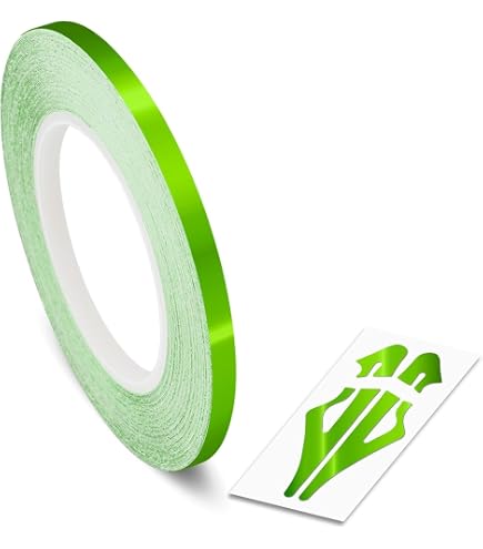 1/2 Roll Vinyl Pinstriping Pin Stripe Line Tape Decal Sticker 12mm LIME GREEN