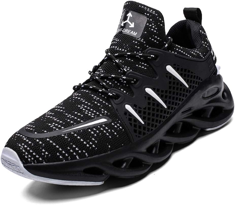 Dannto Men's Balde Tennis Walking Running Shoes Slip on Casual Sneakers Jogging Athletic Outdoor Sport Gym Workout Fitness Road Trail Jogging Shoes for Teen Young Mens Big Boys
