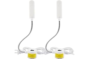 AUTIDEFY 30LEDs Sewing Machine Light, 6 Watt Portable Work Light, Flexible Gooseneck Lampe with Magnetic Base for Workbench Lathe Drill Press(White) (2 Pack)
