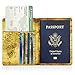 Famavala RFID Blocking Case Cover Holder Wallet for Passport (MapBronze)