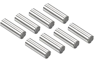 PATIKIL Inline Axle Bearing Spacers, 8 Pack Skates Speed Spacer Hardware Aluminum for 6mm Axle Roller, Silver