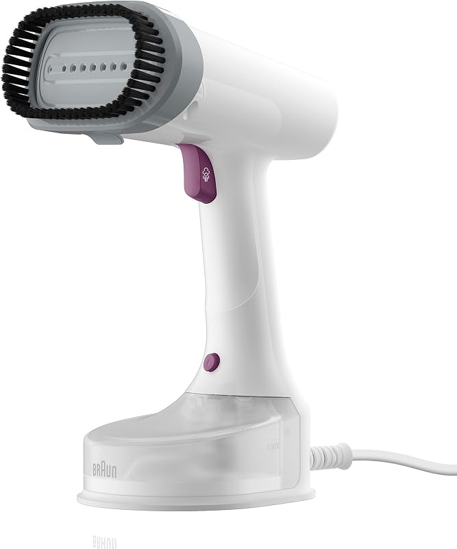 QuickStyle 5 GS5011PU Dampfglätter, Dual FreeGlide 3D Technologie, FastSteam Technologie, Steamer, Dampf 22 g/min, Wassertank 150 ml, 2,5 m Kabellänge, in 45 Sekunden bereit, 1200W, Weiß/Violett