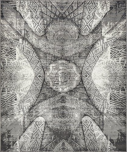 Unique Loom Sofia Collection Dark Gray 8 x 10 Area Rug (8' x 10')