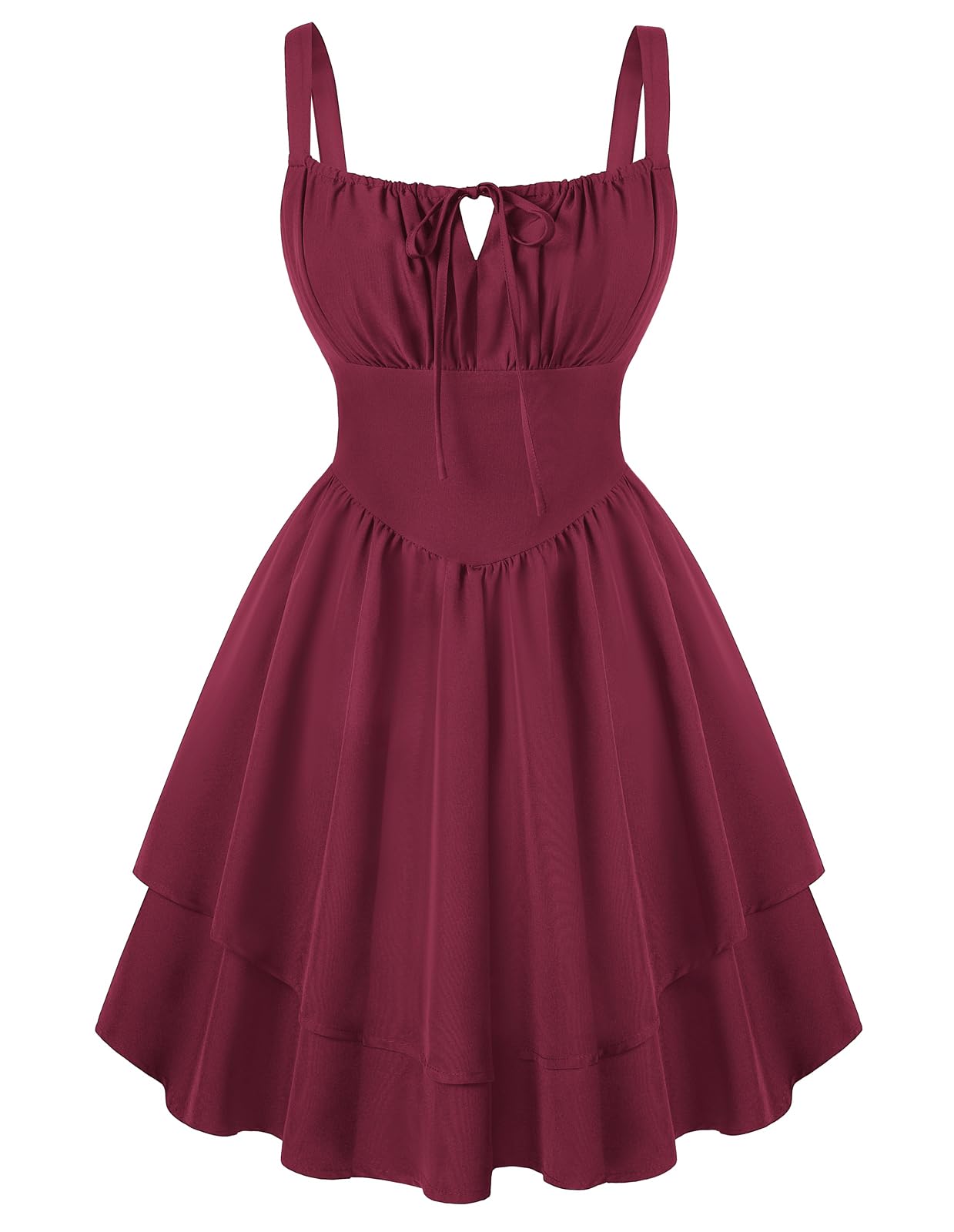 Photo 1 of Scarlet Darkness Corset Dress for Women Teens Short Mini Sundress Graduation Dresses Wine Red S